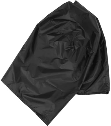 INOOMP Cubierta para Barbacoa Redonda De para Barbacoas Al Aire Funda Negra Resistente Al Agua
