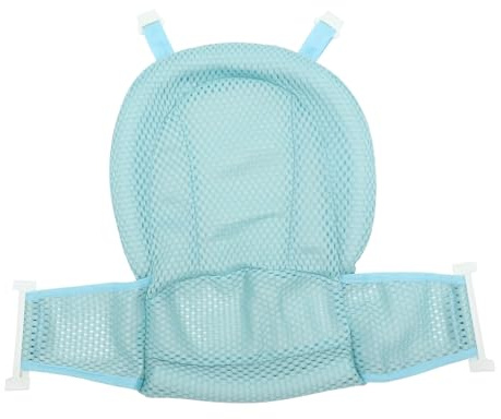 ELAYARD Babybadewannensitz mit Dreipunktigem Verschluss Hautfreundliches Pp Material Komfortables Babybade Netz für Neugeborene für Badewanne und Außeneinsatz