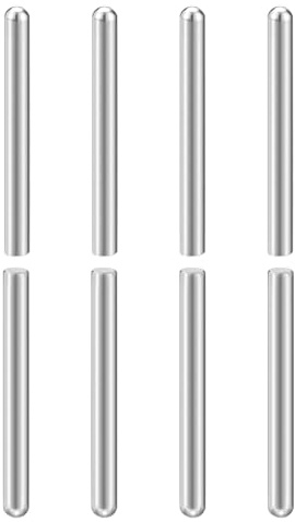 QUARKZMAN 8 Stück Zylinderstifte, 8mm x 80mm Metallstift, 304 Edelstahl | Zylindrische Rundkopf Dübelstifte Passstift für Werkzeugbau, Maschinenmontage und Vorrichtungen