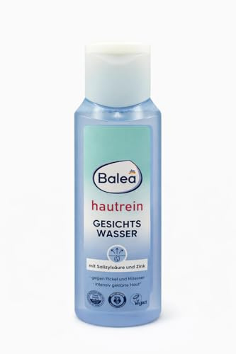 Balea Hautrein Anti-Pickel Gesichtswasser mit Salicylsäure & Zink – porentiefe Reinigung für unreine Haut, gegen Pickel & Mitesser, vegan, 200 ml