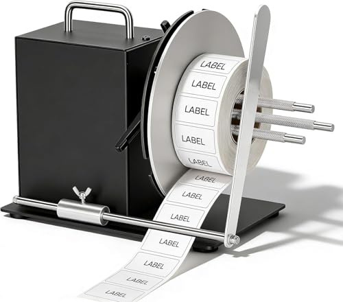 Automatisk Etikettupprullningsmaskin, 100 Mm Bredd, Justerbar Hastighet 0-200 Mm/s, 1-3 Tums Kärna, Effektiv Tvåvägsåterupprullning För Enkel Etiketthantering