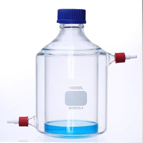 Bottiglia di agitazione in vetro borosilicato a doppio strato - Agitazione magnetica e reattore fotocatalitico for uso di laboratorio(100ml)