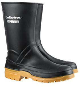 ALBATROS Guardian MID Green Nitril-Berufsgummistiefel Unisex wasserdicht rutschfest vegan
