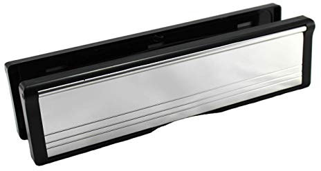 DJM Direct 40/80 UPVC Telescopic Sleeve Letterplate 10 - Polished Silver
