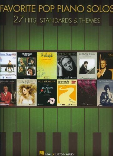 Favorite Pop Piano Solos - 27 Hits and Themes by Various (17-Jan-2013) Paperback