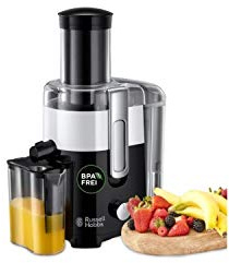 Russell Hobbs 24741-56 Centrifugeuse Reservoir 2L Horizon, 2 Vitesses, Cheminée XL, Idéal Jus de Fruits ou Légumes