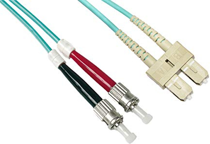 Cavo Fibra Ottica Multimode LSZH Duplex OM3 50/125, SC-ST, 2 mt.