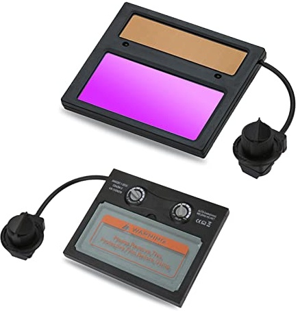 Solar Panel Welding Helmet Replace Lens, Auto Darkening Goggles Shield Mask Welder Cap Lens Filter Shade, 110 * 90mm