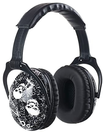 PROTEAR Ear Defenders for Children, Soft Adjustable Earmuffs, Noise Cancellation Headphones for Toddlers, Boys (Skull)