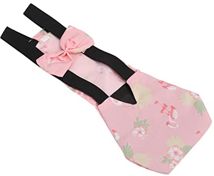 Chicken Nappy Clothes, Breathable Nylon Buckle Pet Duck Diapers Waterproof Reusable with Inside Pocket for Chicken for Duck(Flamingo, M)