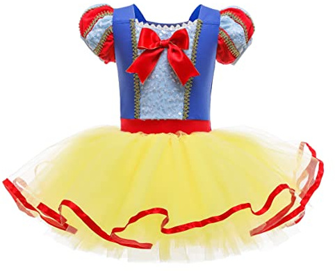 Lito Angels Robe de Ballet Princesse Tutu pour Bébé Filles, Justaucorps de Costume de Danse Ballerine, Taille 18-24 mois