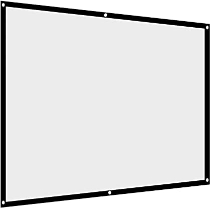 Telo Proiettore 100 Pollici, HD 4: 3 Pieghevole Schermo Proiettore Esterno Portatile Anti Rughe Portatile Lavabile per l'interno del cinema dell'Home Theater Campeggio