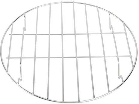 SHERCHPRY Grill mesh net Round Roast Rack Oven Tray Rack Water Bath Canning Rack Steaming Rack for BBQ Cake Cooling Rack BBQ mesh Grate Roasting Rack Grilling Rack Baking Biscuit Round Frame