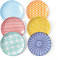 Selamica Keramik Dessertteller, Teller Set 6 Personen, 15,2 cm Kuchenteller, Kleine Speiseteller für Kuchen, Snacks, Beilagen, Mikrowellen- & Spülmaschinenfest, Bunte