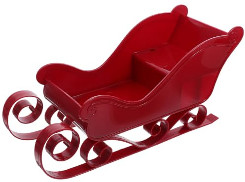 Baluue Weihnachtsschlitten Deko Klein 10.5X12X10.5Cm Mini Schlittenanhänger Weihnachtsbaumschmuck Und Party-Schlitten-Dekor Für Festliche Weihnachtsdeko