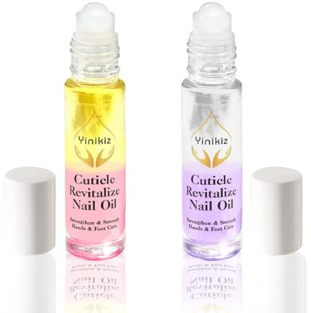MKNZOME 2Pcs Aceite Cuticulas Uñas, Aceite para Cuticulas Roll-on, Tratamiento de uñas para manos y uñas, Aceite de Cuticulas Uñas para Reparar Cutículas Agrietadas y Secas