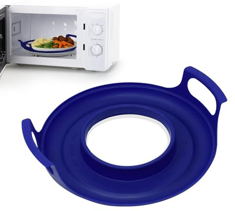Plateau de refroidissement pour micro-ondes, plaque de refroidissement, plateau avec poignée, plaques à micro-ondes pour chauffer les aliments, support d'assiettes pour plateaux à micro-ondes, sans