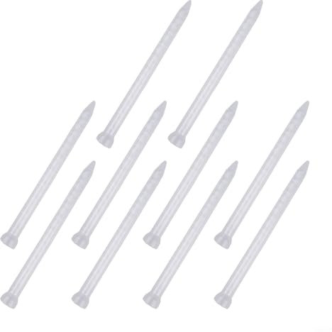 FUBESK 10PCS Epoxy Tubes Static Mixer,Transparent White Cover, Spiral Static Mixing Nozzle, 10-18 Mixers, AB Glue Mixing Tube(A)