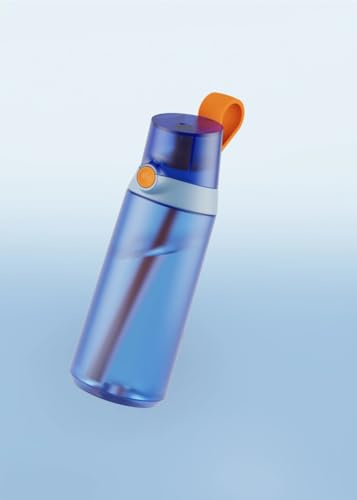 air upp® Mini Sipper – mit 3 Pads – 600 ml blaue Flasche