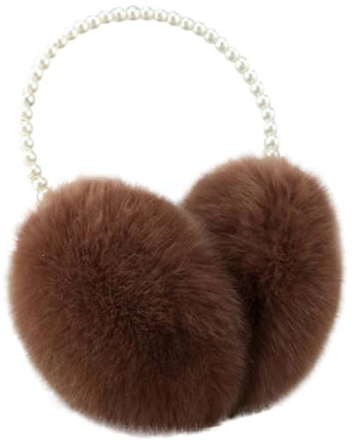 ohrenwärmer-weiß, Ohrenschützer Winter Damen Bequemer, Ohrenschützer Fleece Weiche Plüsch-Ohrschützer Mode Earmuffs Klassische Outdoor-Ohrschützer Fleece Ohrenschützer
