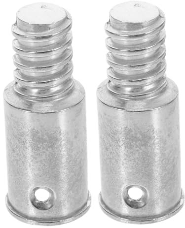 Beaupretty 2pcs Threaded Connector Metal Handle Adapter Tips Replacement for Broom Mop Pole Stick Metal Threaded End Use Outdoor Hard Sweeping