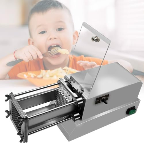 Taglierina Elettrica Per Patatine Fritte, Macchina Per Tagliare Le Patatine Fritte, Macchina Per Tagliare Elettrica In Acciaio Inossidabile, Taglierina Elettrica Per Strisce Di Patate,Silver