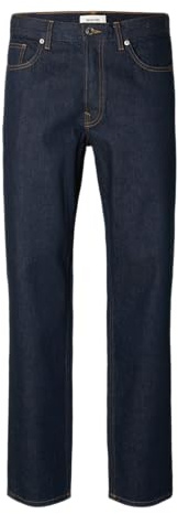 SELECTED FEMME Slh190-Reg Tapered Ben Kori Jeans Noos, Mörkblå denim, 34W / 34L
