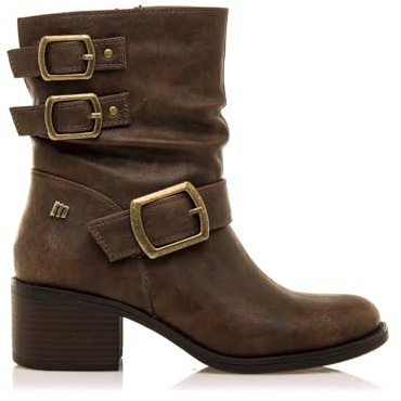 MTNG Botines Planos Mujer PERSEA H 54664 | 60997 | Cuero 252