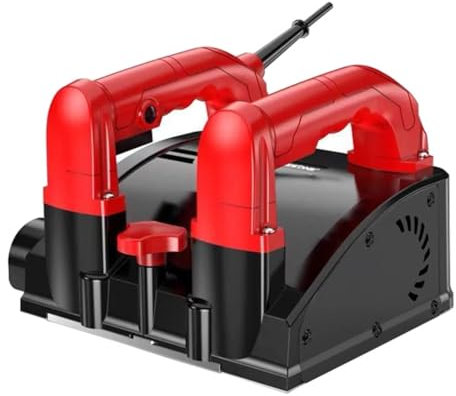 Pialla Elettrica, Levigatrice piallatrice elettrica 1200W Kit macchina for calcestruzzo e pala for pareti 3000r/min