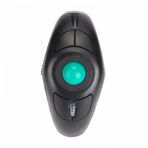 HOMSFOU Souris sans Fil Ergonomique à Commande par Pouce 2.4Ghz USB Portable en Plastique Forme Ergonomique pour Ordinateur Portable 1000Dpi 5 Boutons