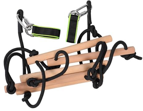 Kisangel 1 Set Climbing Frame with Rope Ladder for Easy to Install Outdoor Playground Equipment for Tree Climbing and Active Playtime