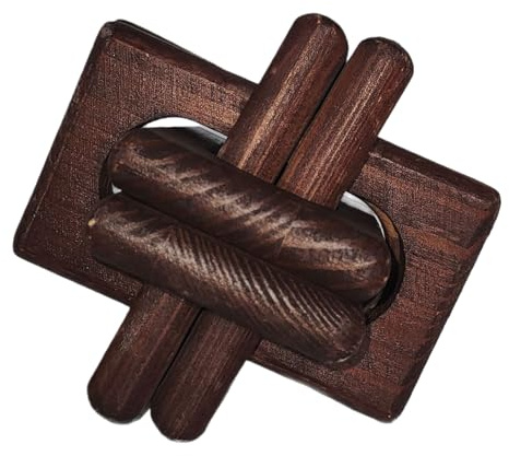 Statua 3 Link Catena Di Legno - Links Decorativi In Legno | Oggetti Rustici Decorazione Moderna Della Casa | Decorazione Di Nodi Della Catena Di Campo | Decorazione Moderna Rustica Per La