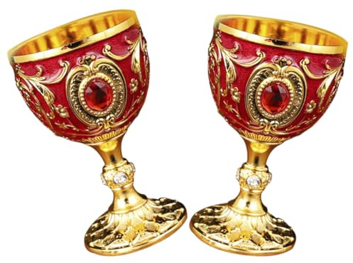 JECOMPRIS 2 piezas Copas de Licor Retro Unidades Europeo Pequeñas y Duraderas para Whisky y Bebidas Variadas Elegantes y Reutilizables Capacidad