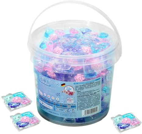 Lpoppcx Pastillas De Detergente,Limpieza Profunda 70 Tabletas Y Perlas | Cápsulas De Detergente Para Ropa Para Lavado | Para Ropa De Cama Toallas Sábanas Camiseta Blusa Hogar Dormitorio Apartamento