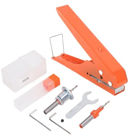 Punzonatrice a foro singolo Pinza per punzonatura per bordatura manuale resistente, apertura obliqua piatta da 10 mm