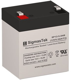CP1250H-F2 12 Volt 5.5 AmpH SLA Replacement Battery with F2 Terminal