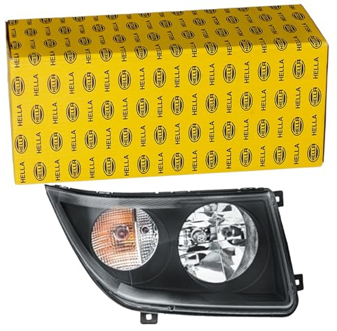 HELLA 1ER 247 017-061 FF/Halogen Huvudstrålkastare - för t.ex. VW Crafter 30-50 Box 2E_ - ECE - för högertrafik - Höger, rätt