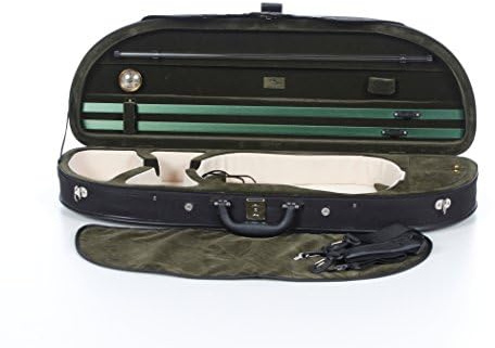 Schaumstoff Geigenkoffer 4/4 Classic Schwarz - Grün M-case