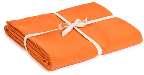 Yoga Studio Couverture de Yoga Unisexe en Coton Biologique Motif Safran