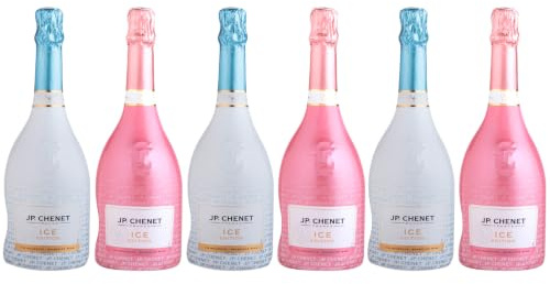 JP Chenet - Ice Edition Sparkling White Wine & Sparkling Rosé Wine, Medium Dry - Mixed Case of 6 - France (6 x 0.75 L)