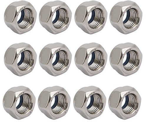 sourcing map 12pcs Sechskantmutter M12 x 1.25mm Neigung Metrisch Feingewinde 304 Edelstahl DE de