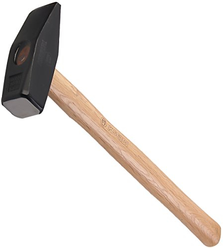 KSEIBI 271120 Machinist Engineers Hammer, Forged Steel Cross Peen Sheet Metal Hammer, Blacksmith Forging Tools (Wooden Handle, 2.20 lb / 1000 grams)