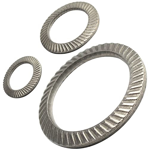 SCHNORR®-Sicherungsscheibe Form S (Standard) M8 aus Edelstahl A2 (100 Stück) Schnorrscheiben Sicherungsscheiben Schnorr Hochspannungsscheiben Sicherungsscheiben