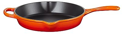 Le Creuset Sartén skillet alta de hierro fundido, 26 cm, 2 litros, Volcanico, 20187260900422