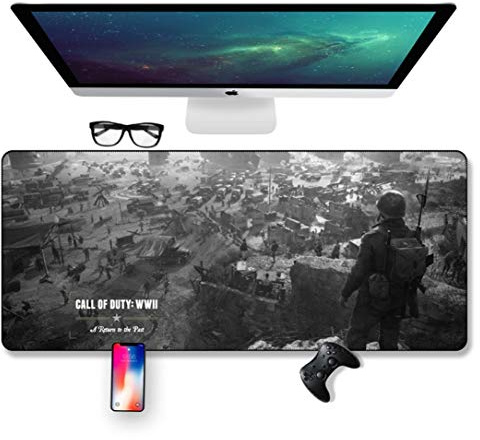 IGIRC Call of Duty Jeu De Tapis De Souris, 800 X 400 X 3 Mm, Base en Caoutchouc Antidérapante, Précision Et Vitesse Optimales, Compatible avec Les Souris Laser Et Optiques, E