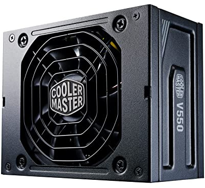Cooler Master V550 SFX Gold, 550 Watt, 80 Plus Gold, modulares SFF/Mini ITX PC-Netzteil, semi-passiver leiser hydrodynamischer 92mm FDB-Lüfter, SFX-ATX Adapter, MPY-5501-SFHAGV-EU