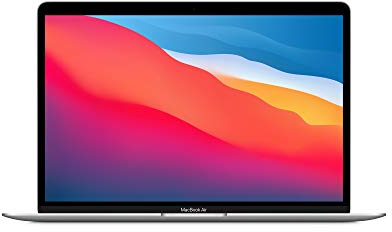 Apple Ordenador PortáTil MacBook Air (2020): Chip M1 de Apple, Pantalla Retina de 13 Pulgadas, 8 GB de RAM, SSD de 256 GB, Teclado retroiluminado, cáMara FaceTime HD, Sensor Touch ID, Color Plata
