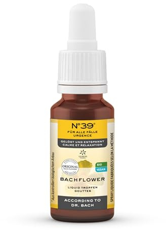 Original Bachblüten Notfall Tropfen N°39 von Lemon Pharma, Bio und Vegan, 10 ml