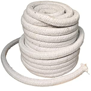 Jonoisax Keramikfaser-Seildichtung – Seildichtung rund geflochten 10 m Hochtemperatur-Dichtung für Kesselofenofen Ofenguss,Diameter: 3 Mm