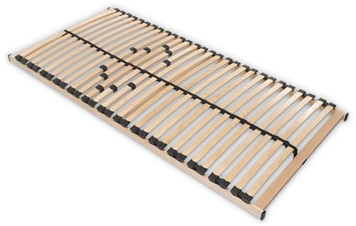 Betten-ABC Max 1 NV Lattenrost zur Selbstmontage, mit 28 Leisten und Mittelzonenverstellung, für alle Matratzen geeignet, 90 x 190 cm